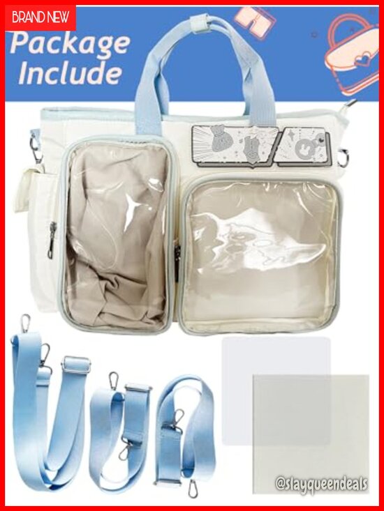 Ita Backpack Crossbody with Clear Display Window - Versatile Anime Purse main image 4